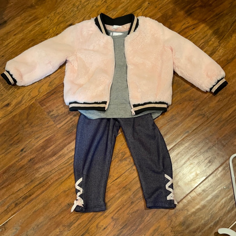 Soft faux fur outfit